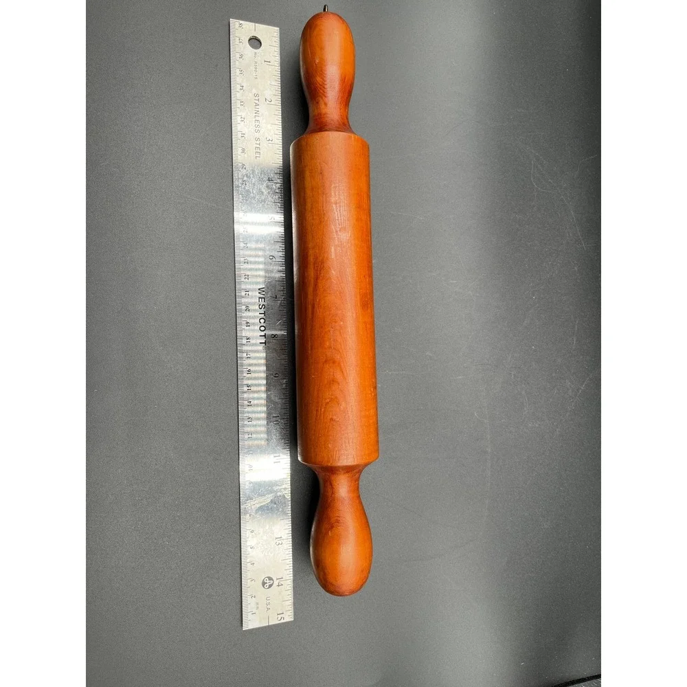 Vintage Wooden‎ Hanging Kitchen Utensil Set Rolling Pin Meat Mallet 6 Pc.